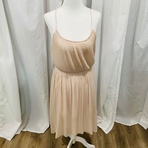 H&M cream colored high low dress